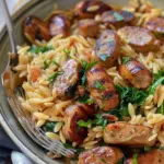 Chicken Sausage and Orzo Pasta