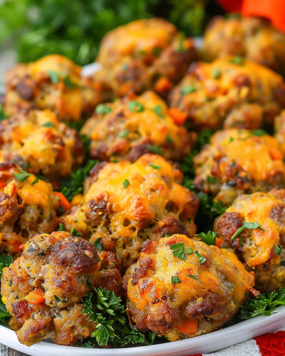 Cheesy Sausage Stuffing Balls: Indulge in a Comfort Classic