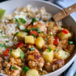 Easy Pineapple Chicken and Rice Skillet
