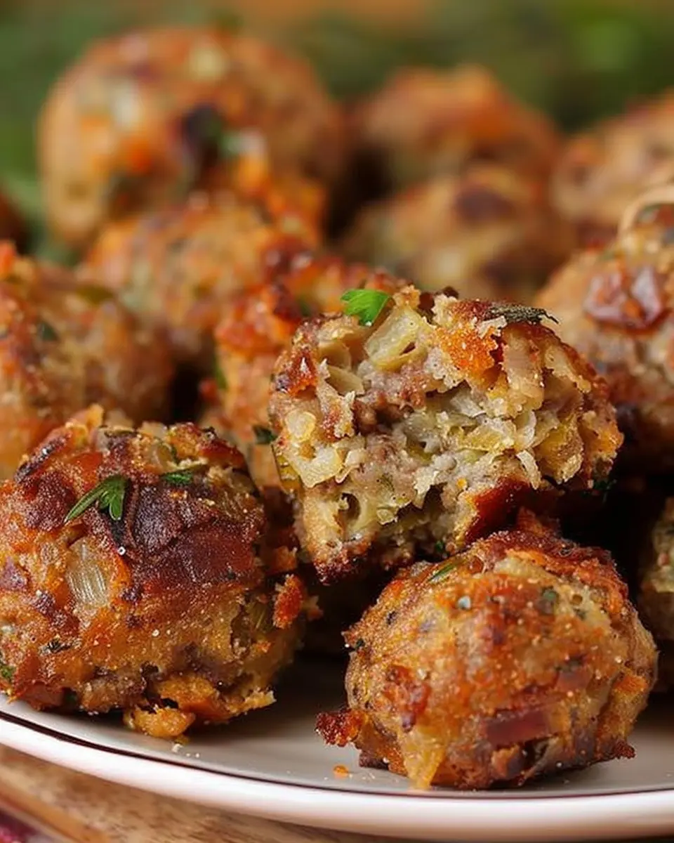 Thanksgiving Stuffing Balls: Easy, Flavorful Turkey Bacon Delight