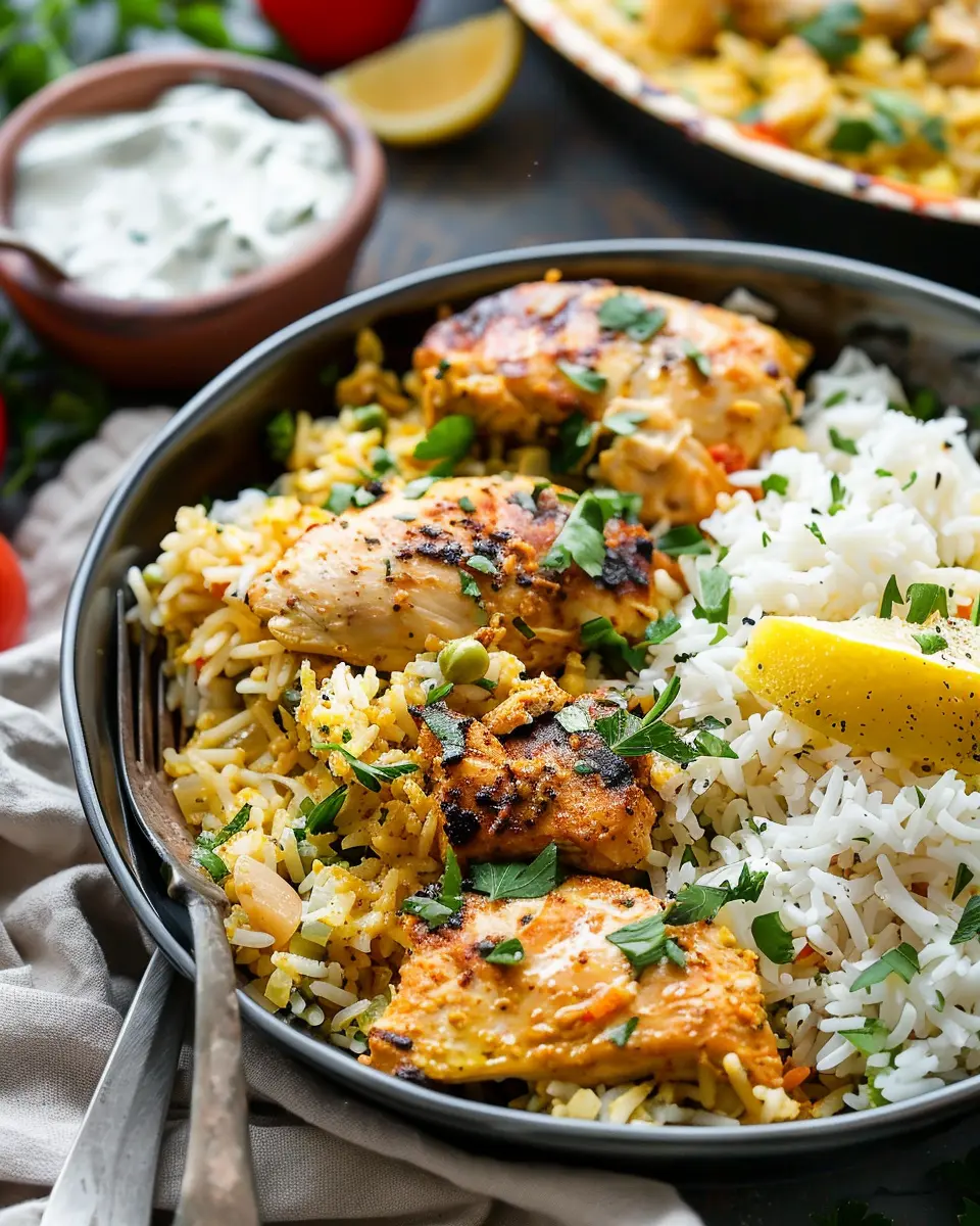 Dump and Bake Chicken Tzatziki Rice: Easy Weeknight Delight