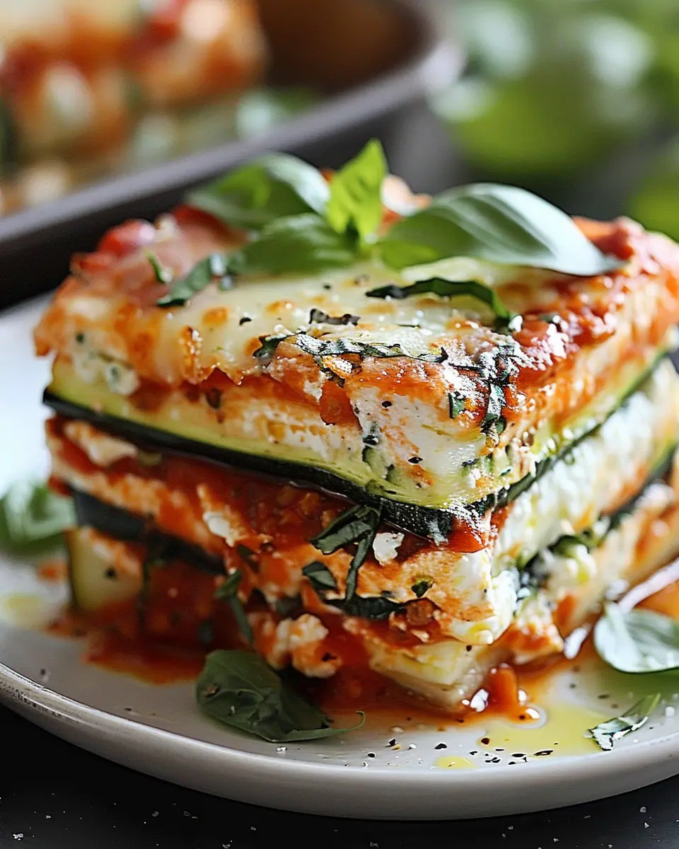 Layered Zucchini Ricotta Melts: Indulgent Marinara Delight