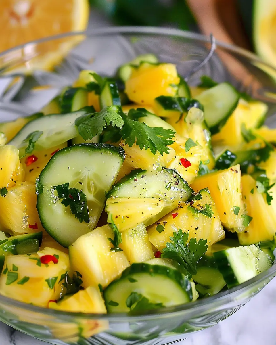 Pineapple Cucumber Salad: A Refreshing Twist for Summer Meals