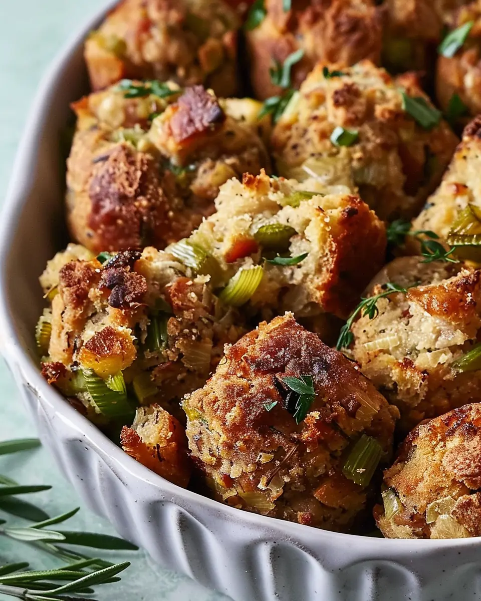 Thanksgiving Stuffing Balls: Easy Turkey Bacon Delights for Everyone