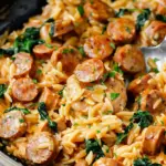 Creamy Chicken Sausage Orzo