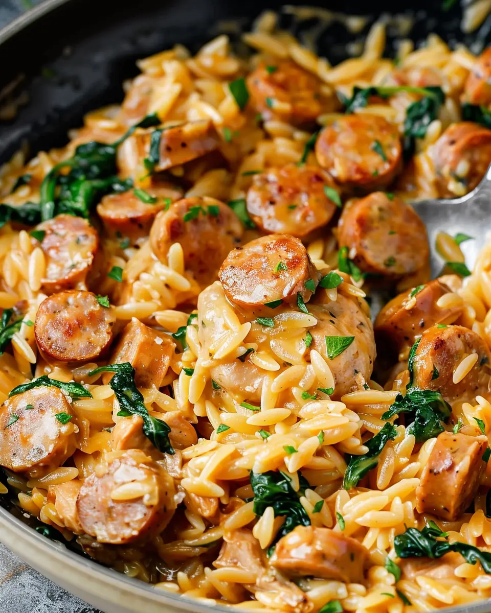 Creamy Chicken Sausage Orzo: A Cozy, Indulgent Meal at Home