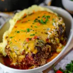 Meatloaf with Mashed Potatoes and Cheese