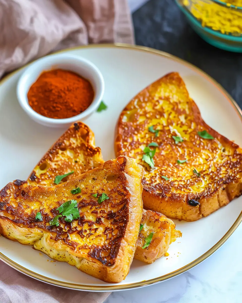 Masala French Toast: Indulgent Twist with Turkey Bacon Delight