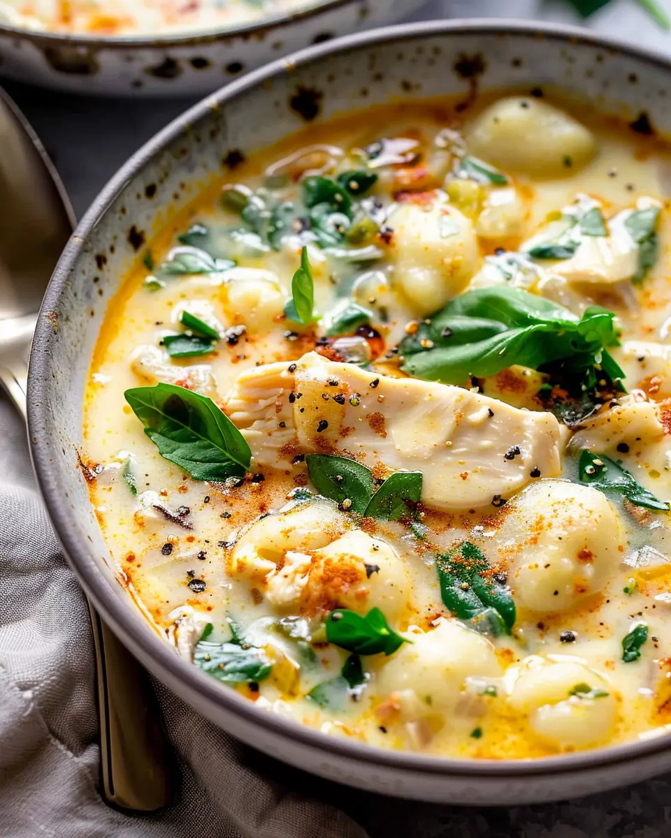 Creamy Chicken and Gnocchi Soup: Cozy Comfort in Every Bowl
