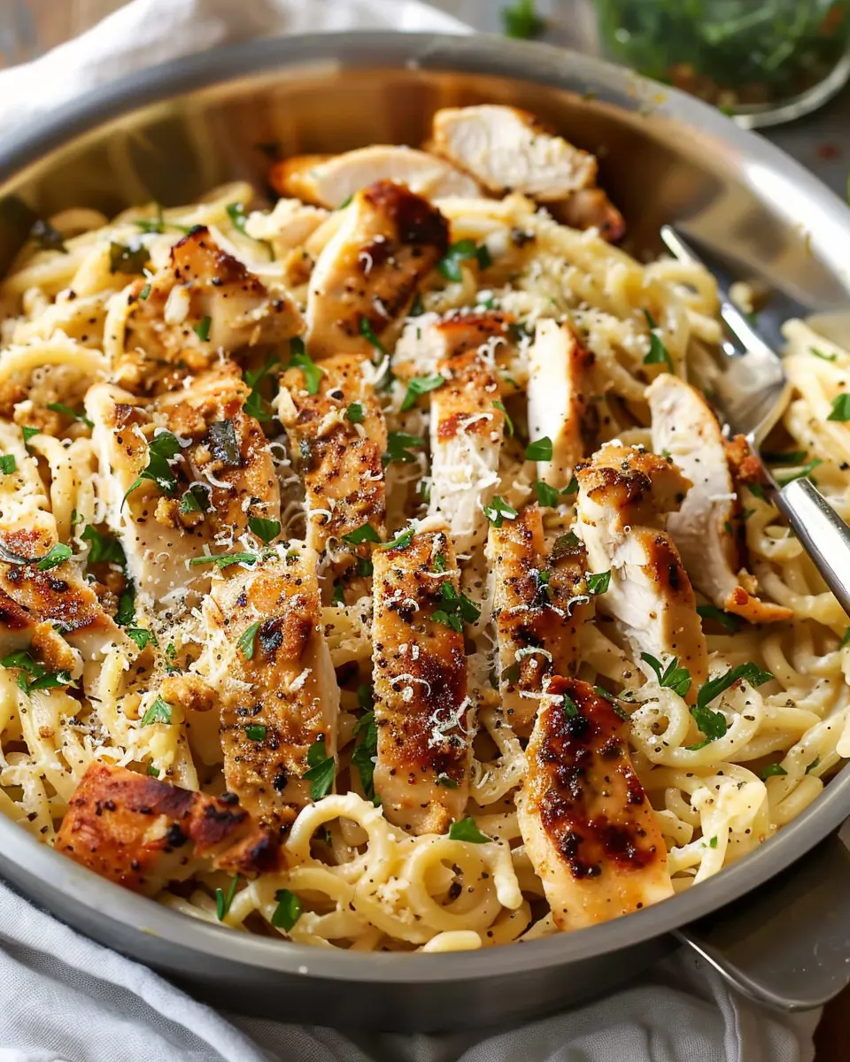 Garlic Parmesan Pasta with Chicken: Easy Weeknight Comfort Food