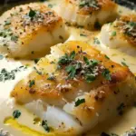 Baked Cod in Coconut Lemon Cream Sauce