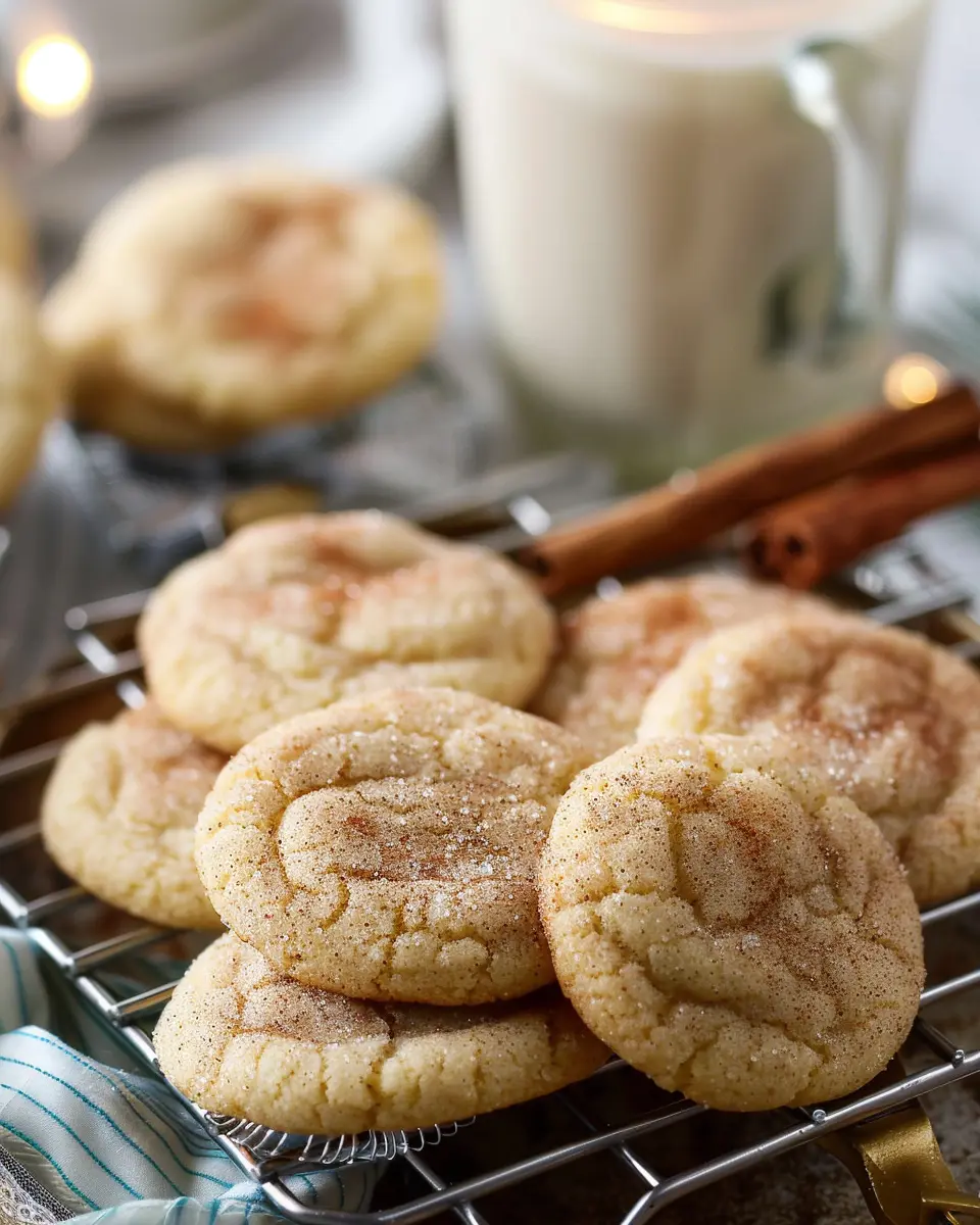 Eggnog Snickerdoodle Cookies: The Best Cozy Holiday Treats