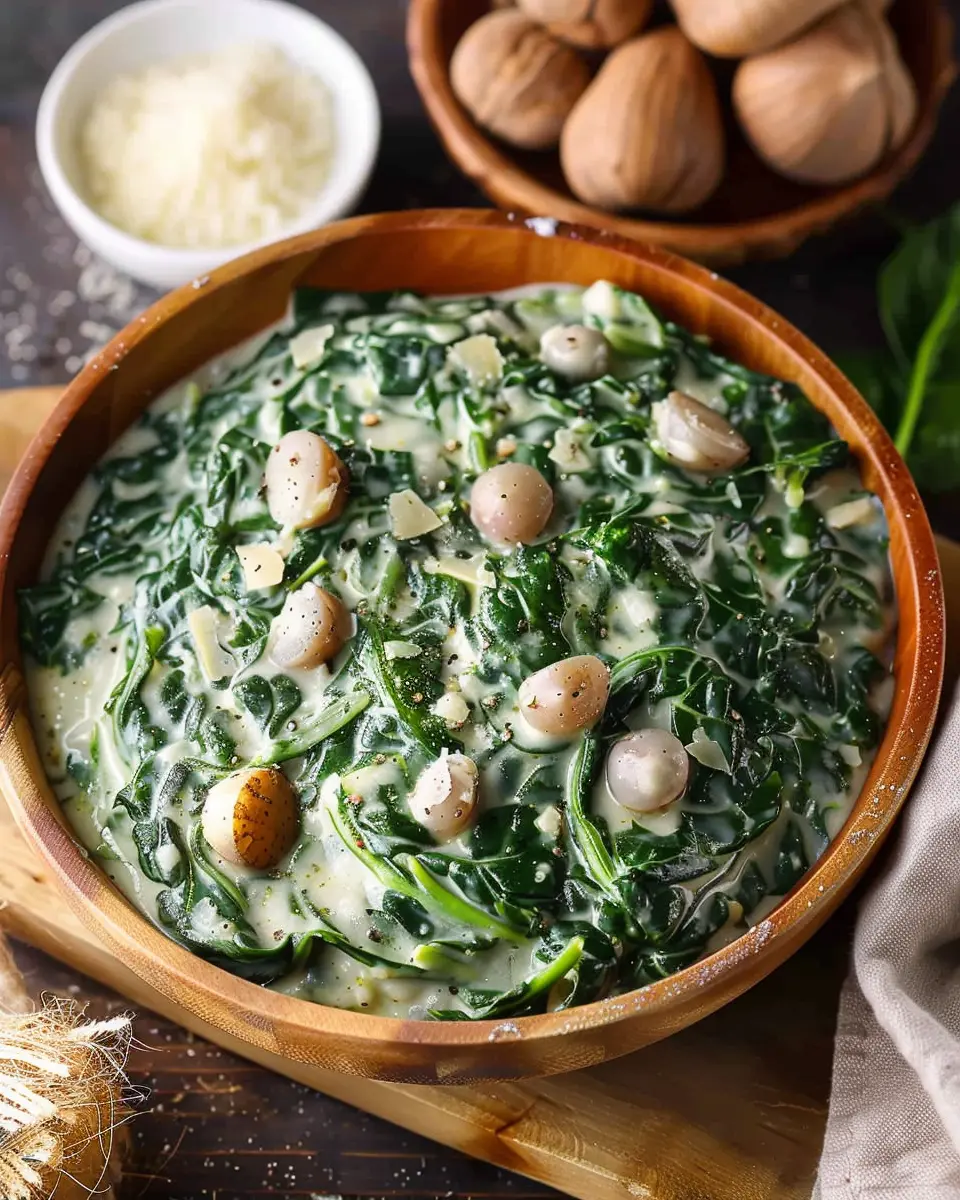 Creamed Spinach with Water Chestnuts: A Delightful Twist on Tradition