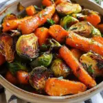 Maple Glazed Carrots and Roasted Brussel Sprouts Recipe