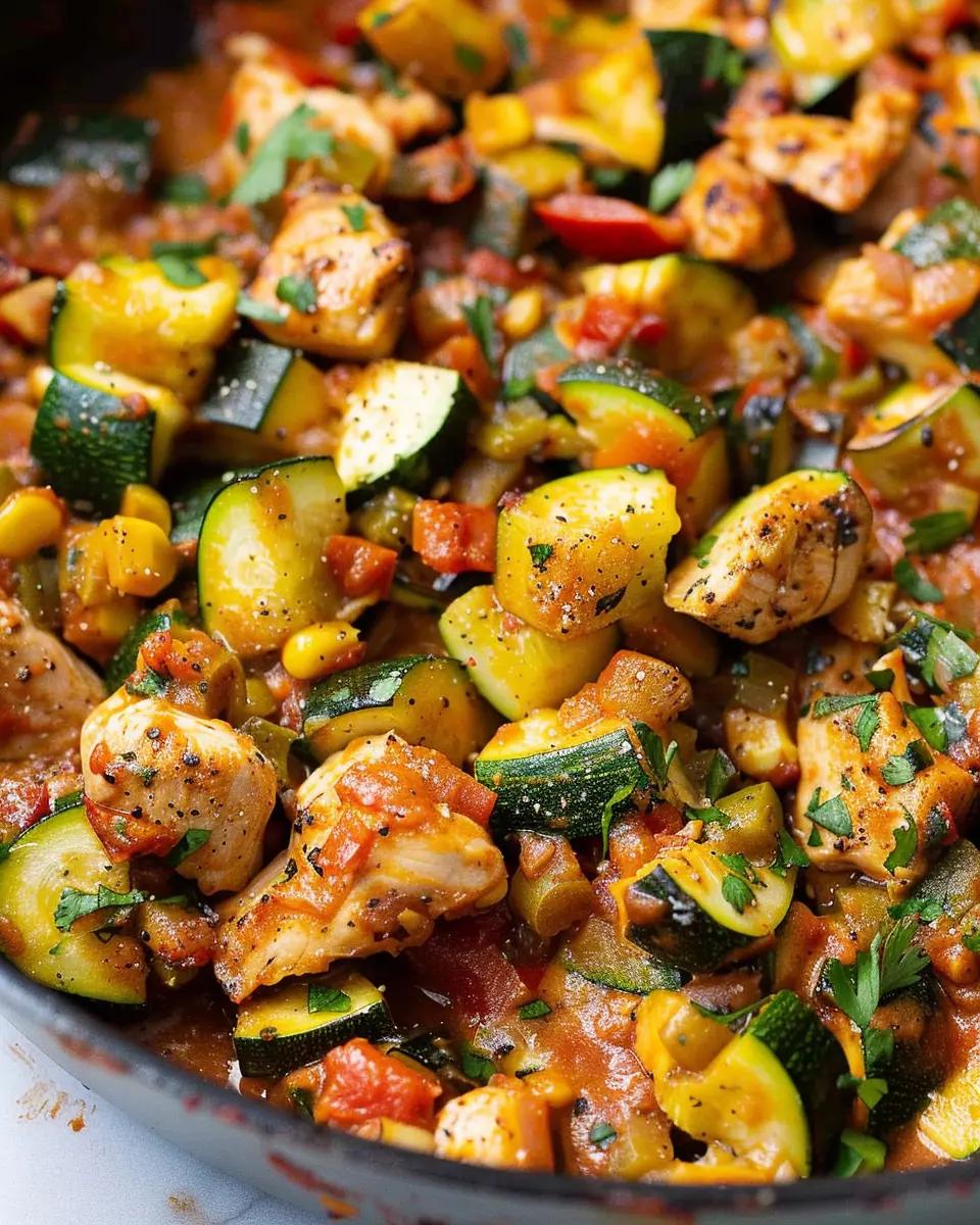 Tex Mex Chicken and Zucchini Recipe for a Flavorful Weeknight Dinner