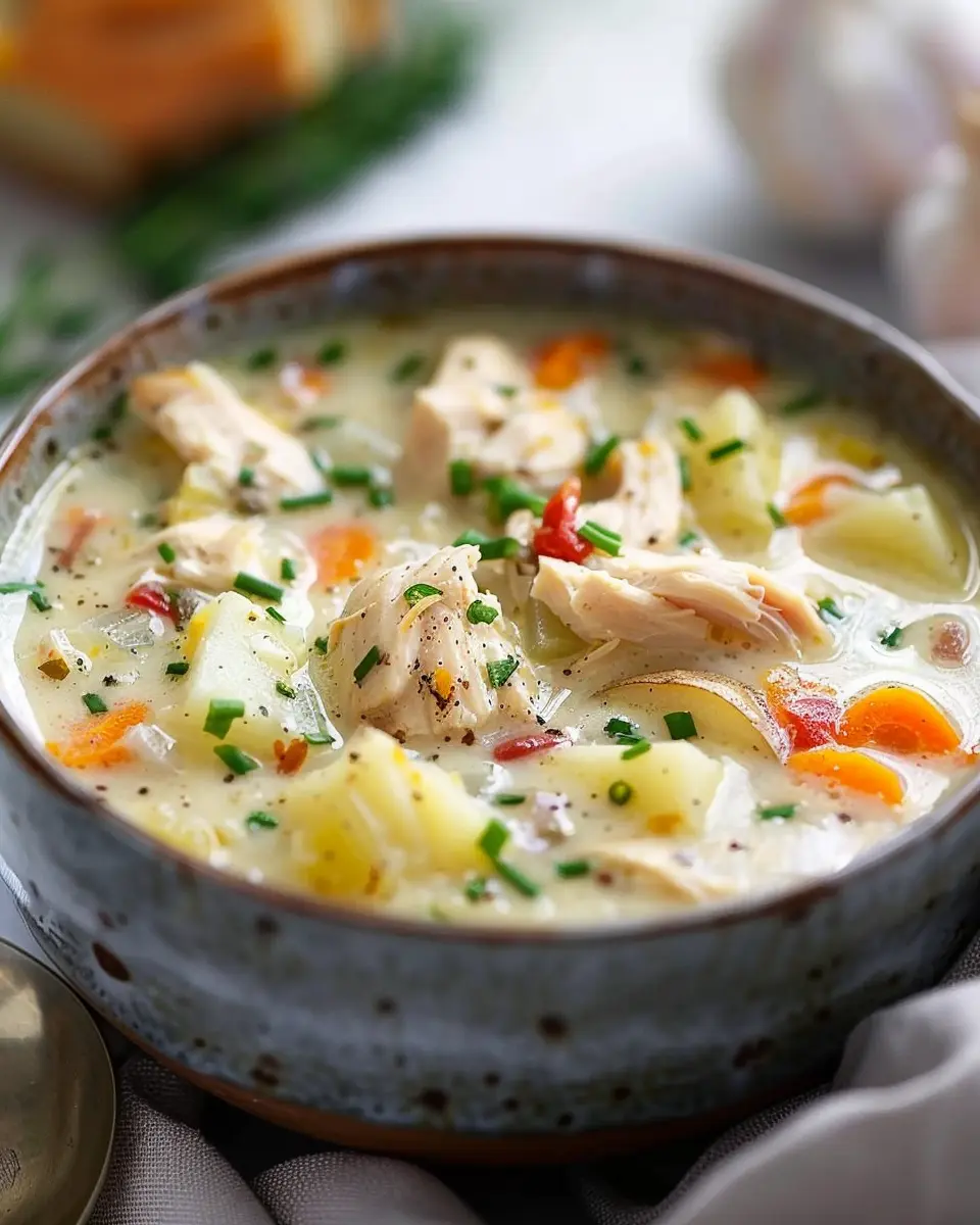 Chicken Potato Soup: Easy, Comforting Recipe with Turkey Bacon