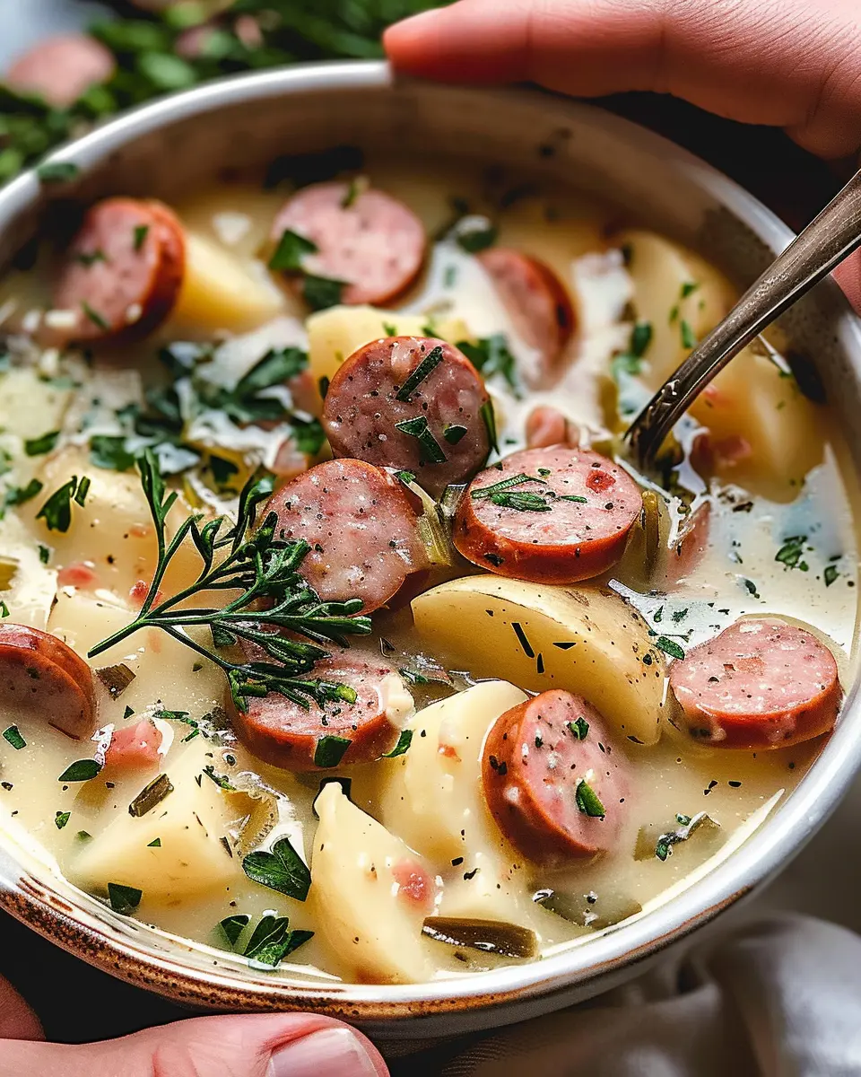 Potato Soup with Smoked Sausage: A Cozy and Easy Recipe