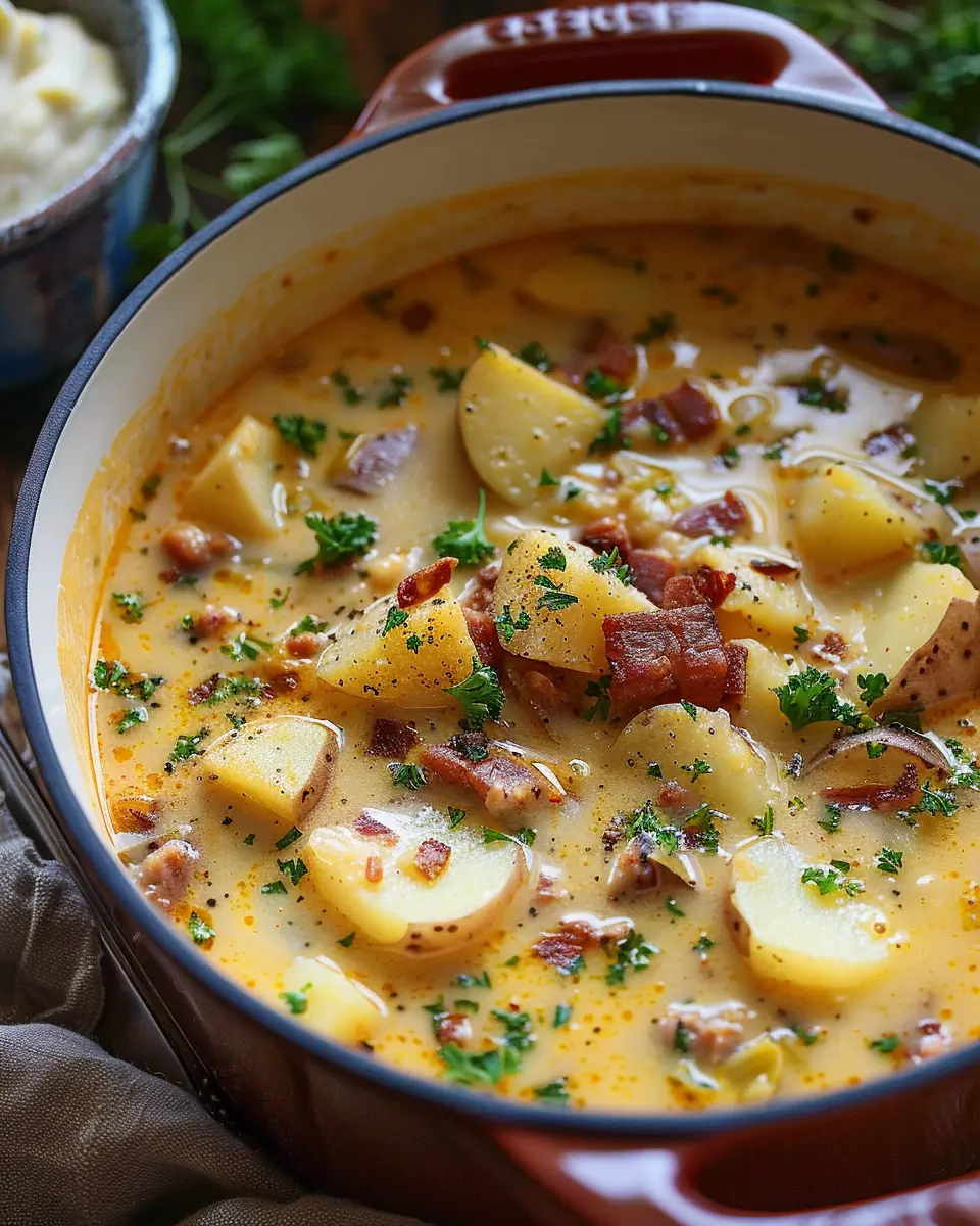 Cajun Potato Soup: Best Comfort Food with Turkey Bacon Delight