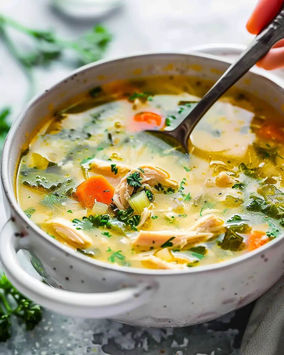 Keto Chicken Soup: Healthy Comfort with Turkey Bacon Delight