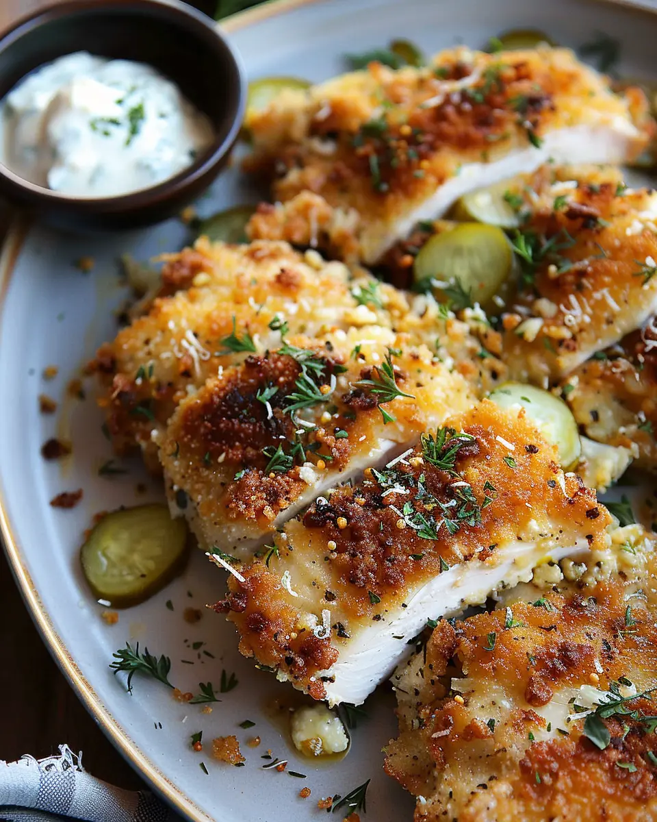 Dill Pickle Parmesan Chicken: Juicy Flavor in Every Bite