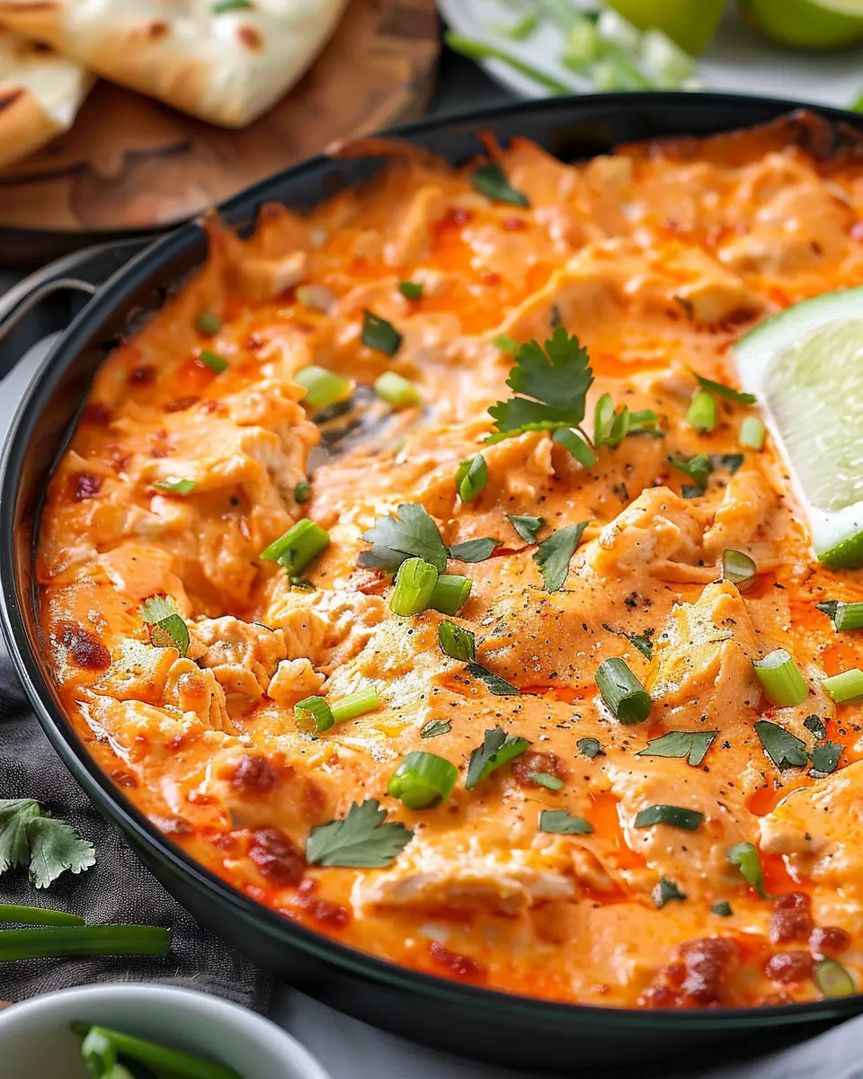 Stovetop Buffalo Chicken Dip: Indulgent Turkey Bacon Delight