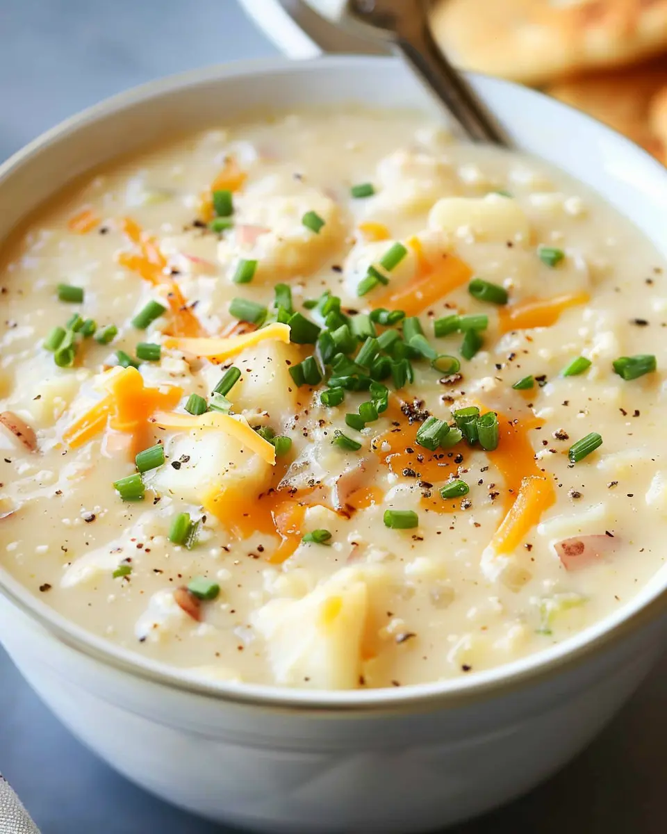 Easy Crockpot Potato Soup: A Creamy Delight with Turkey Bacon