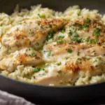One-Pan Creamy Parmesan Chicken & Rice