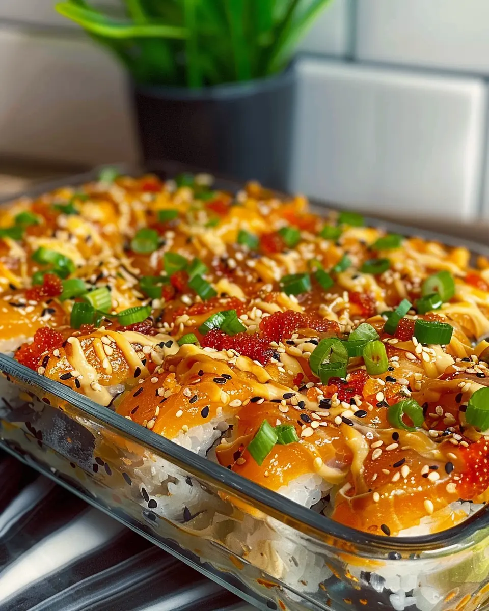 Salmon Sushi Bake: Easy, Indulgent Family-Friendly Recipe