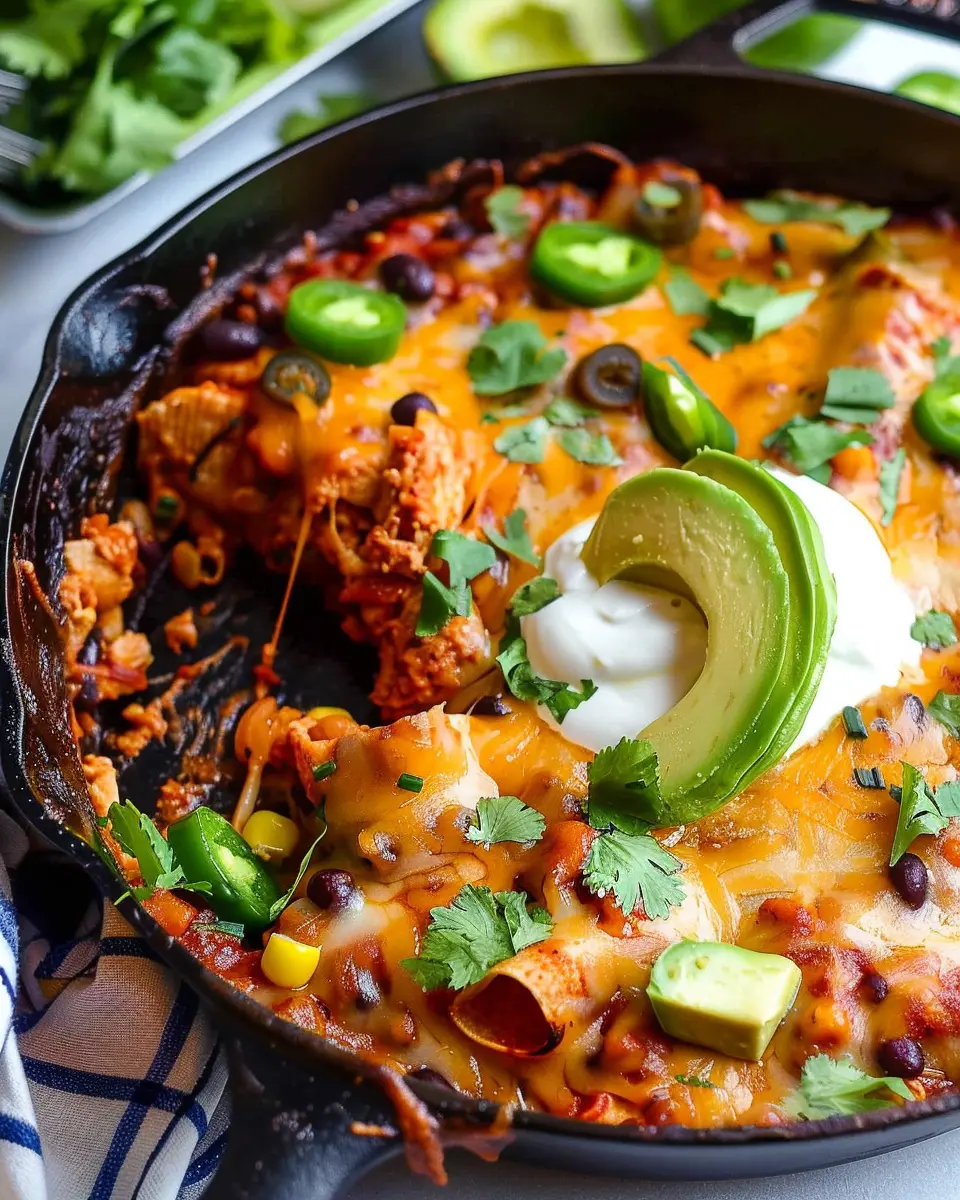 Chicken Enchilada Skillet: Easy and Flavorful One-Pan Delight