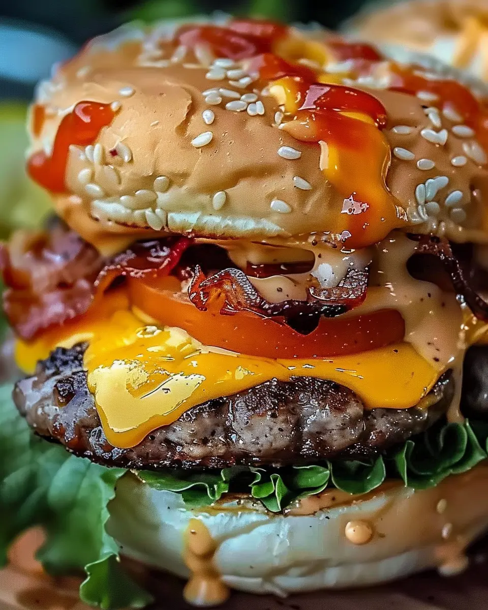 Crack Burgers: Indulgent Beef Patties with Turkey Bacon Delight