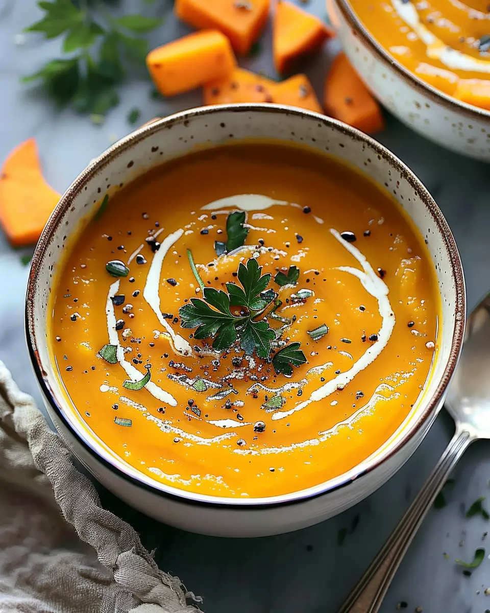 Spicy Butternut Squash and Sweet Potato Soup for Cozy Nights