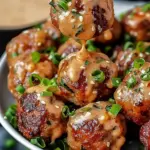 Korean BBQ Meatballs with Spicy Mayo Dip