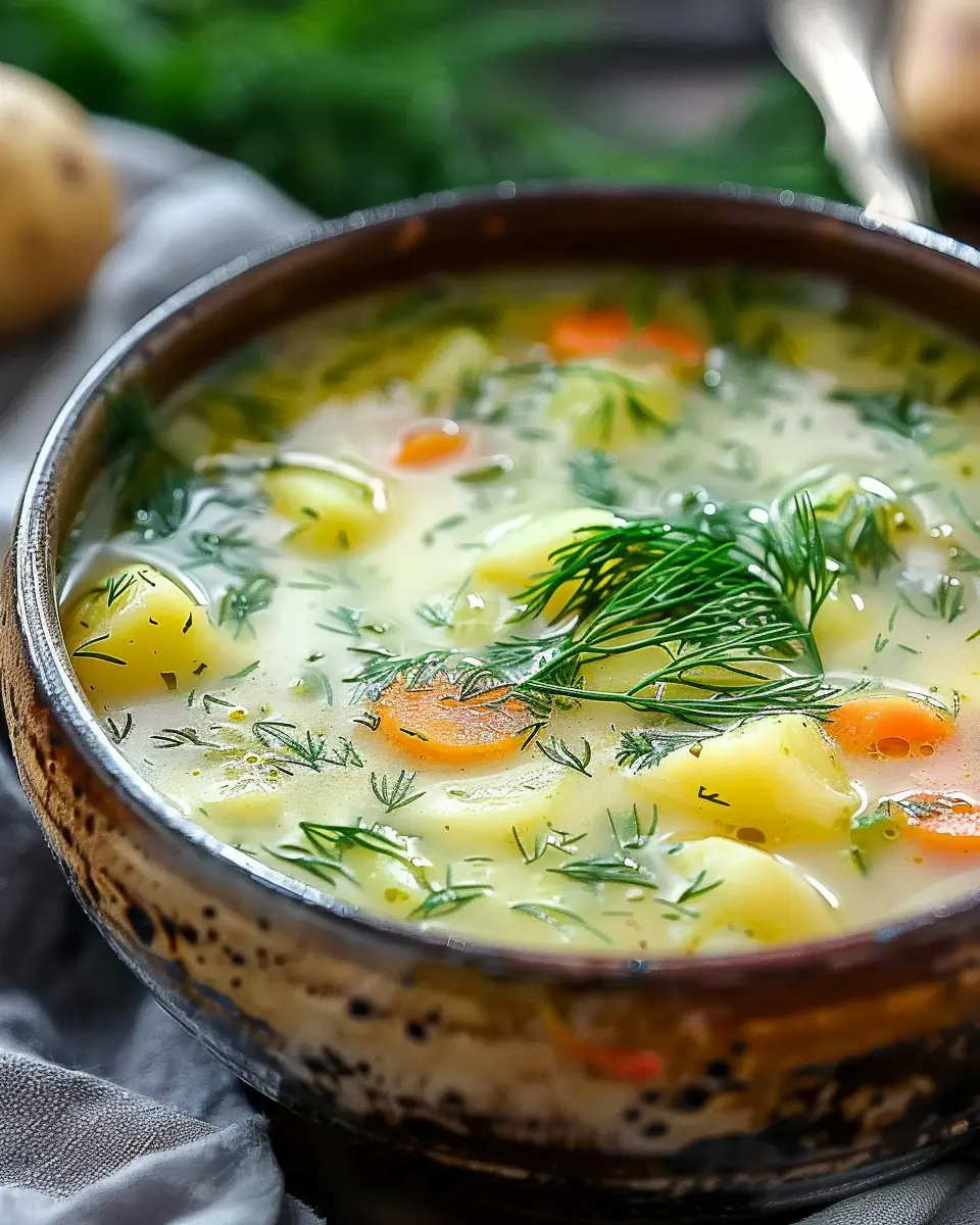 Polish Dill Soup with Potatoes: An Easy Comfort Recipe