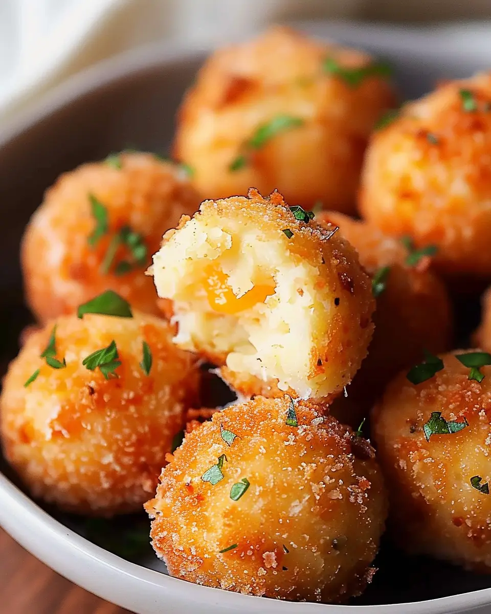 Air Fryer Mashed Potato Balls: Crispy Turkey Bacon Comfort Bites