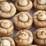 Eggnog Snickerdoodle Thumbprint Cookies