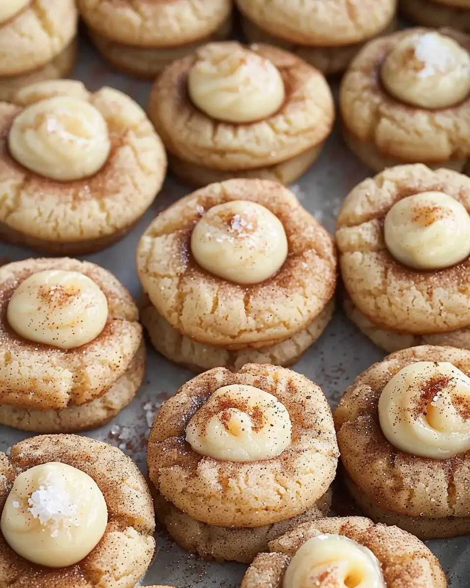 Eggnog Snickerdoodle Thumbprint Cookies: Indulgent Holiday Treats