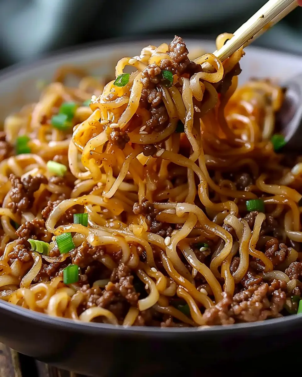 Mongolian Ground Beef Noodles: Easy, Flavor-Packed Comfort Food