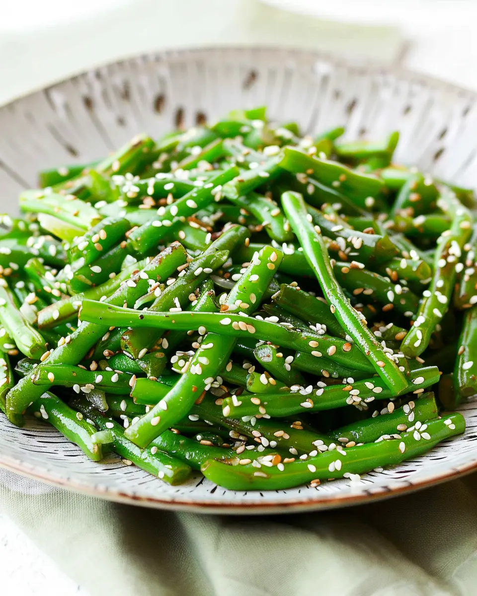 Sesame Ginger Green Bean Salad: The Best Quick & Fresh Delight