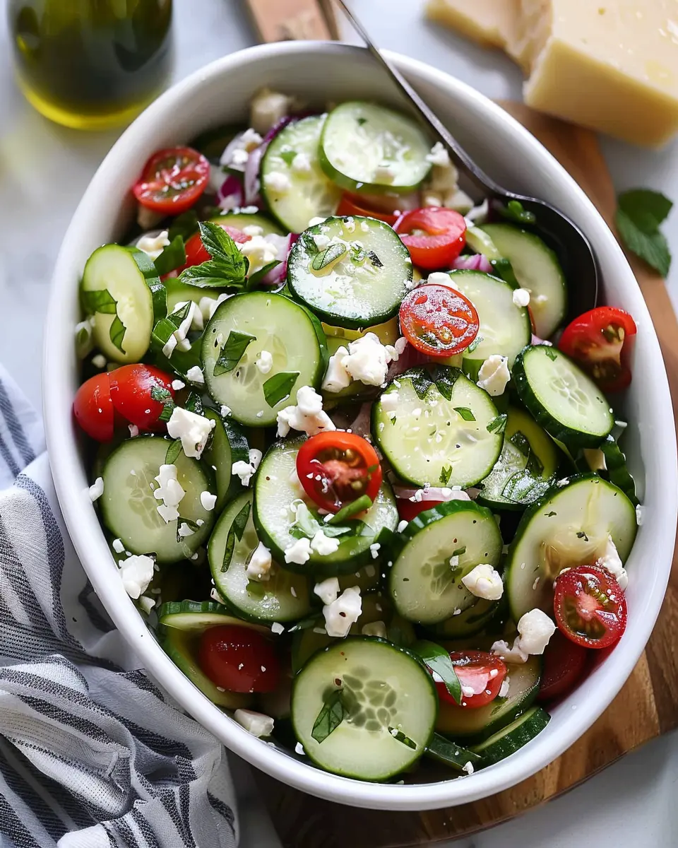 Greek Cucumber Salad: Refreshing Easy Recipe for Summer Meals