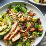 Quinoa Salad With Chicken, Almonds and Avocado