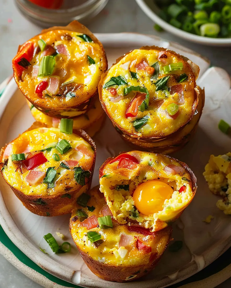 Breakfast Egg Muffins: Easy Turkey Bacon &amp; Chicken Ham Delight