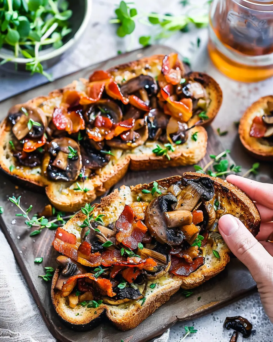 Vegan Mushroom Turkey Bacon Toast: The Best Homemade Delight