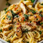 Healthy Garlic Parmesan Chicken Pasta