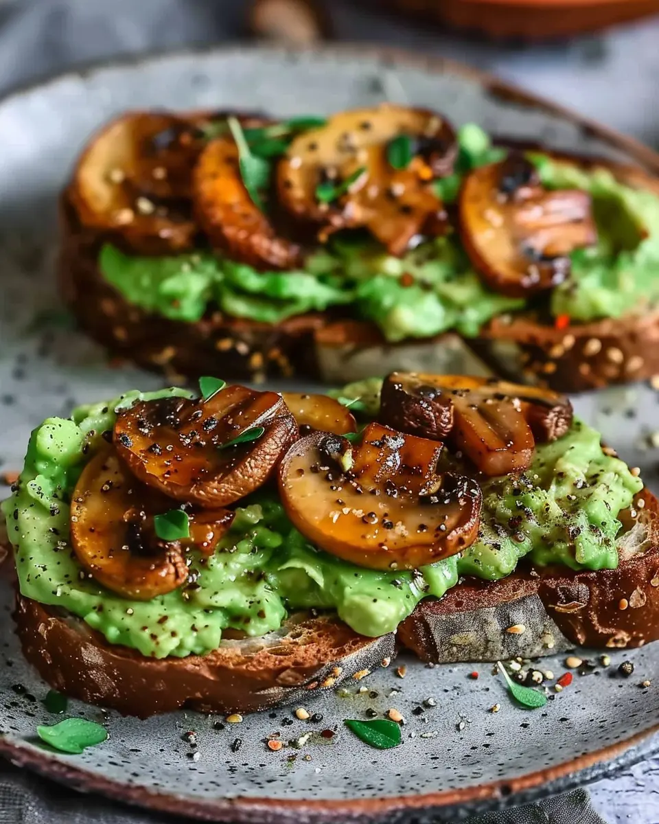 Garlicky Avocado Mushroom Toast: An Easy, Flavor-Packed Delight