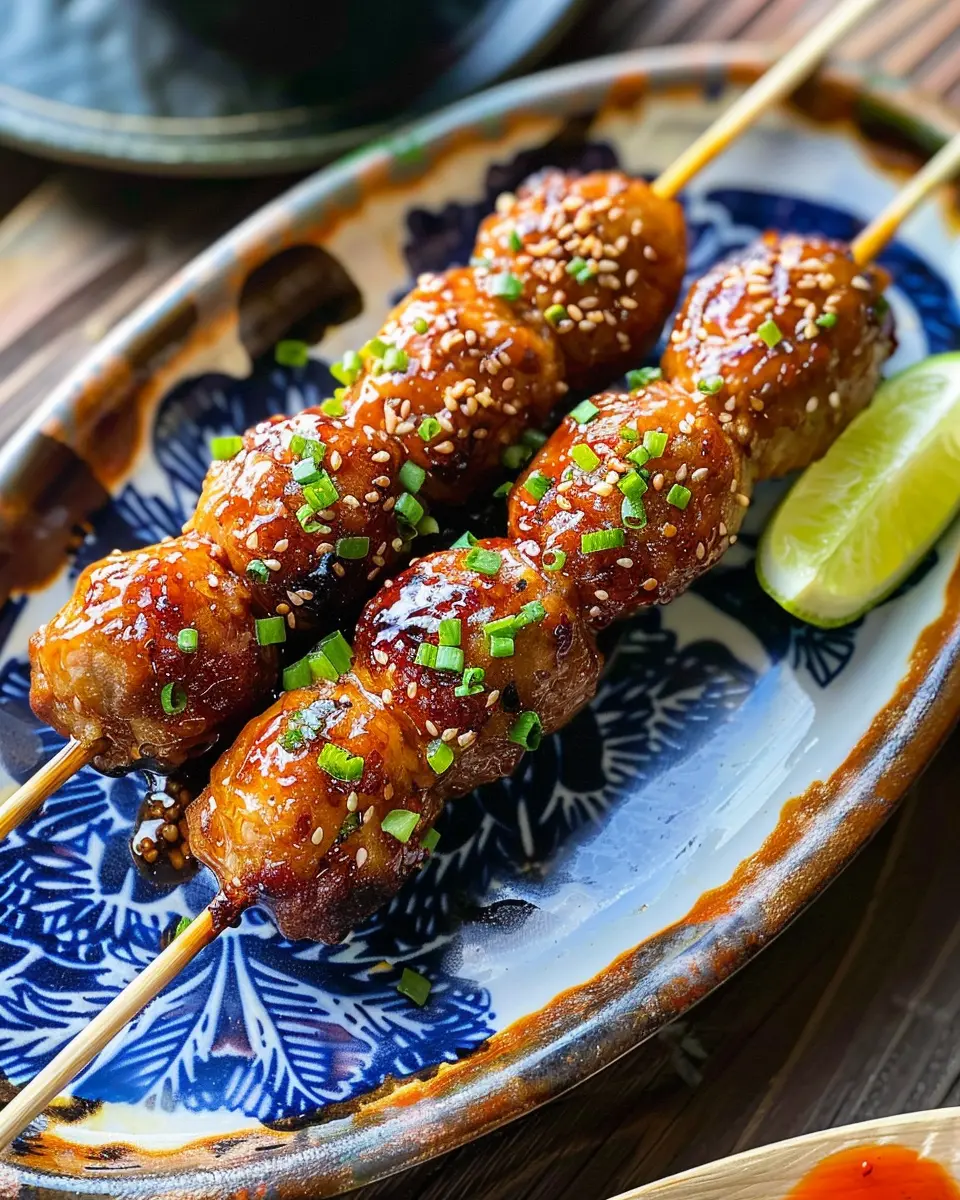 Tsukune: Easy Chicken Ham Skewers Perfect for Homemade Feasts
