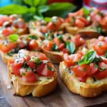 Cheesy Bruschetta Bites