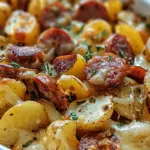 Cheesy Ranch Potatoes and Smoked Sausage