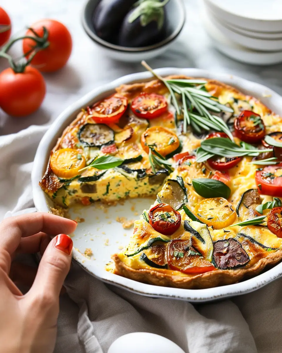 Crustless Garden Vegetable Quiche: Easy, Healthy, and Delicious