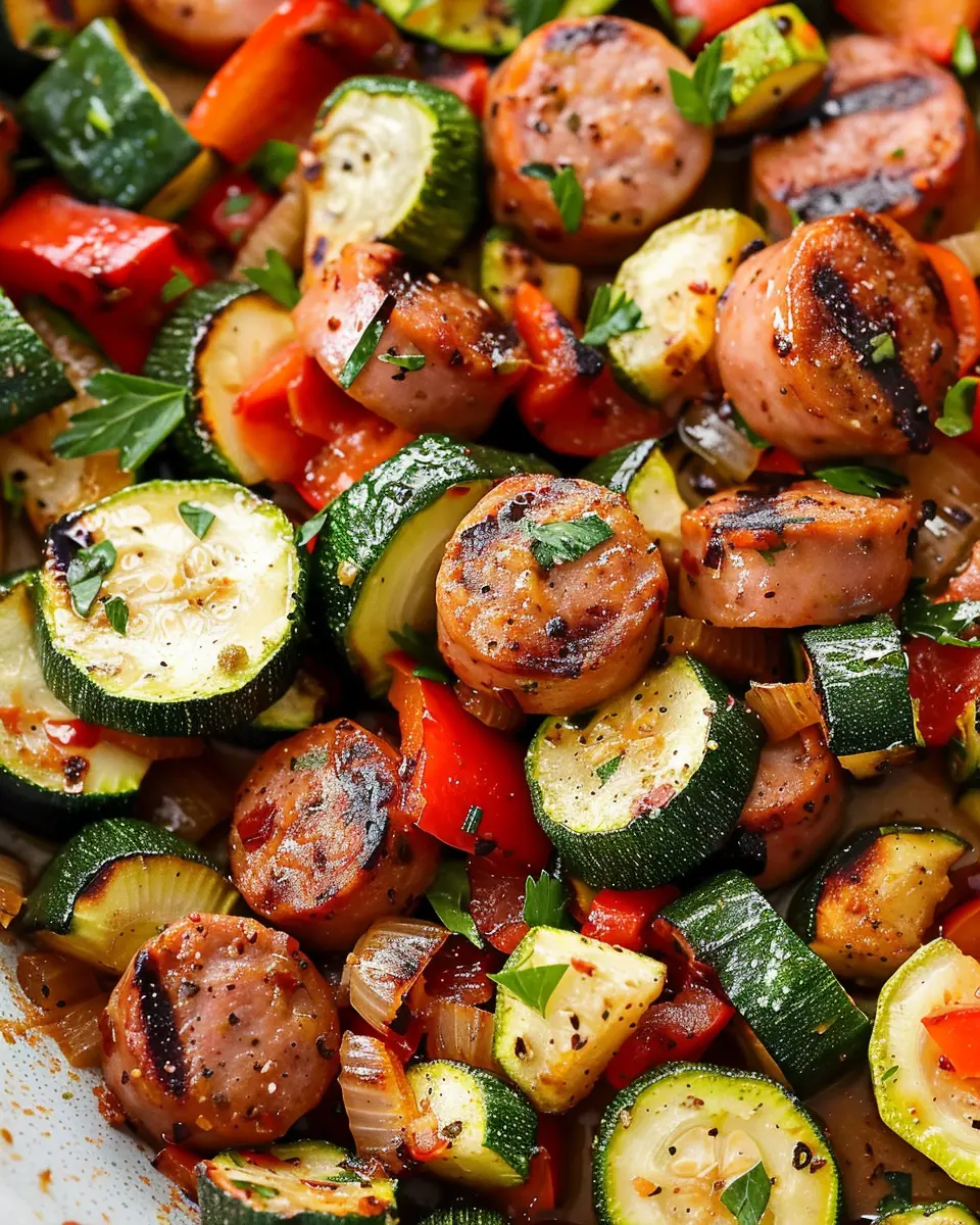 20 Minute Sausage and Zucchini Skillet: Easy Family Dinner Delight