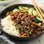 Delicious Korean Ground Beef Bowl